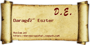 Daragó Eszter névjegykártya