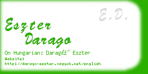 eszter darago business card
